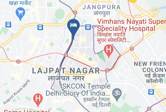 New Delhi - Hotel Richa Palace Maps