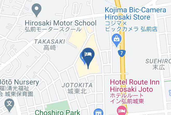 Hirosaki City - Hotel Ricorso Hirosaki Maps