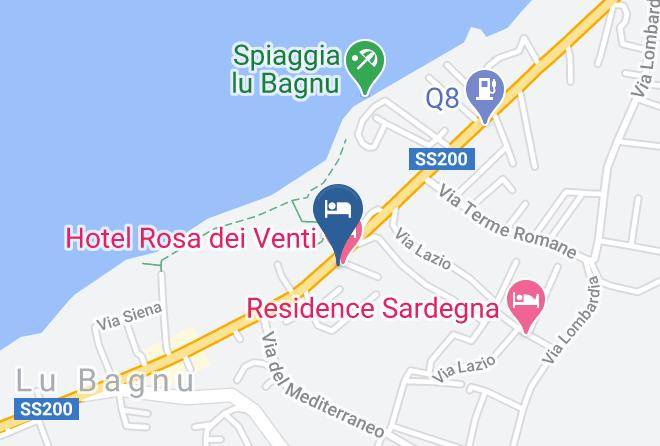 Sassari - Hotel Rida Dei Venti Maps