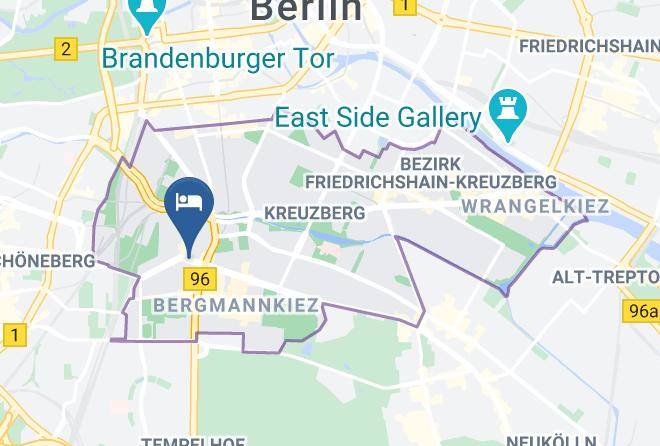 Stadt Berlin - Hotel Riehmers Hofgarten Maps