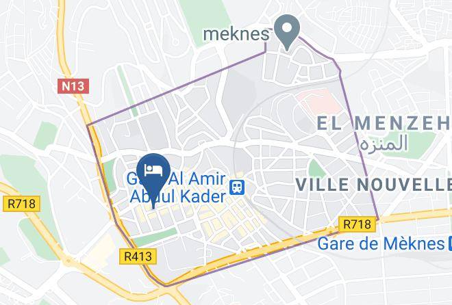Meknes - Hotel Rif Maps