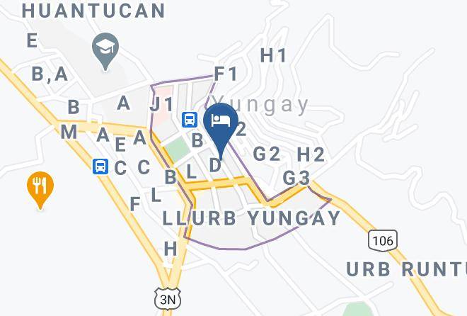 Hotel Rima Rima Yungay Peru Map