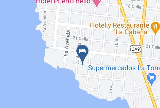 Puerto Barrios - Hotel Rincon Colonial Maps