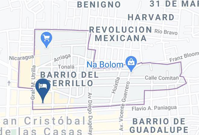 San Cristobal De Las Casas - Hotel Rincon De Cuca Maps