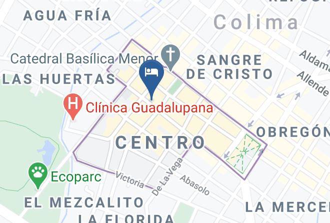 Colima Ima Centro - Hotel Rincon De Los Angeles Maps