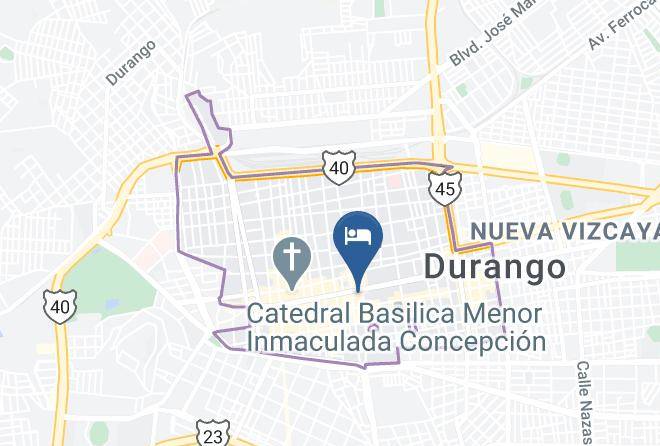 Durango Durango Centro - Hotel Rincon Real Suites Maps