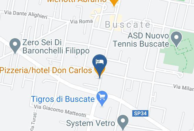 Milan - Pizzeria Hotel Don Carlos Maps