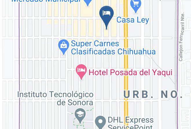 Cajeme - Hotel Rio Chico Maps