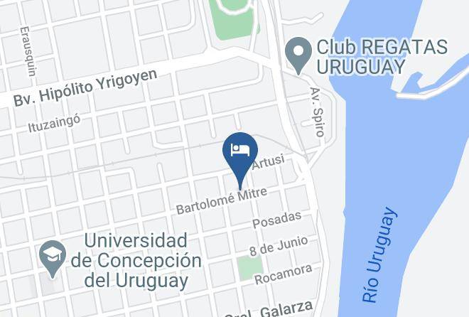 Concepcion Del Uruguay - Hotel Rio Maps