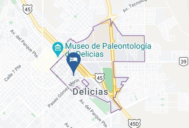 Delicias - Hotel Rio Maps