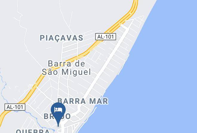 Barra De Sao Miguel - Hotel Rio Mar Maps
