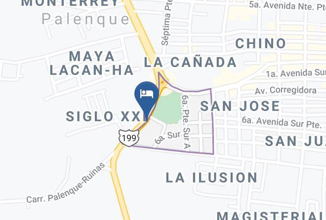 Palenque - Hotel Rio Maya Maps