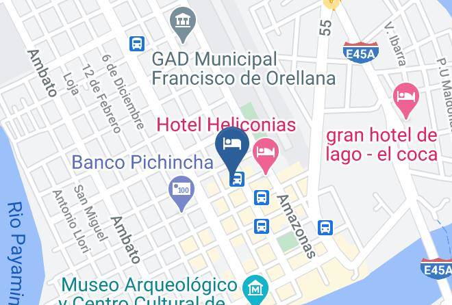Francisco De Orellana - Hotel Rio Napo Maps