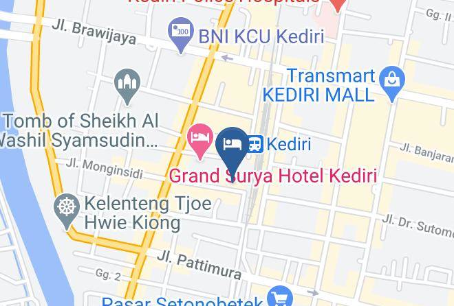 Kota Kediri - Hotel Ris Maps