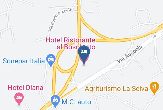 Frosinone - Hotel Ristorante Al Boschetto Maps
