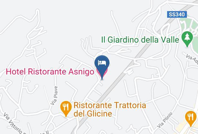Como - Hotel Ristorante Asnigo Maps