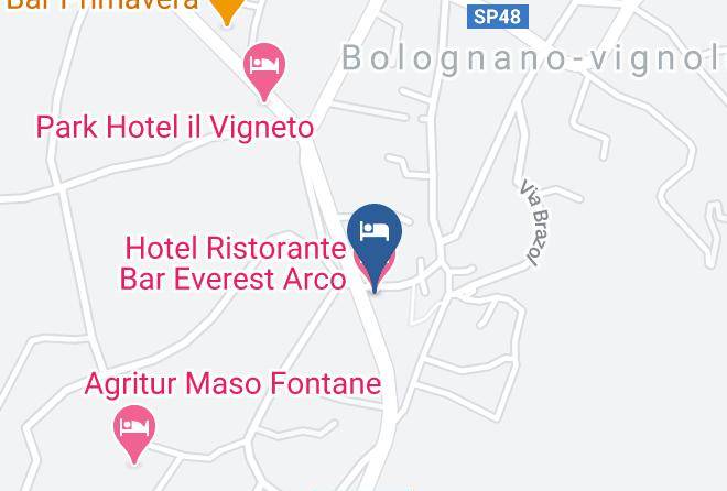 Trento - Hotel Ristorante Bar Everest Arco Maps