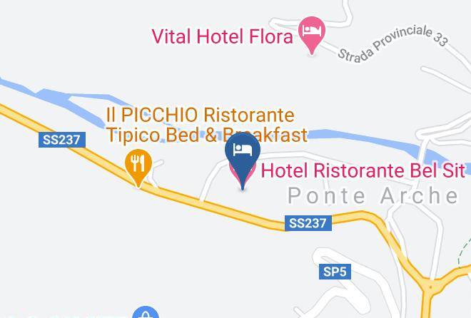 Trento - Hotel Ristorante Bel Sit Maps