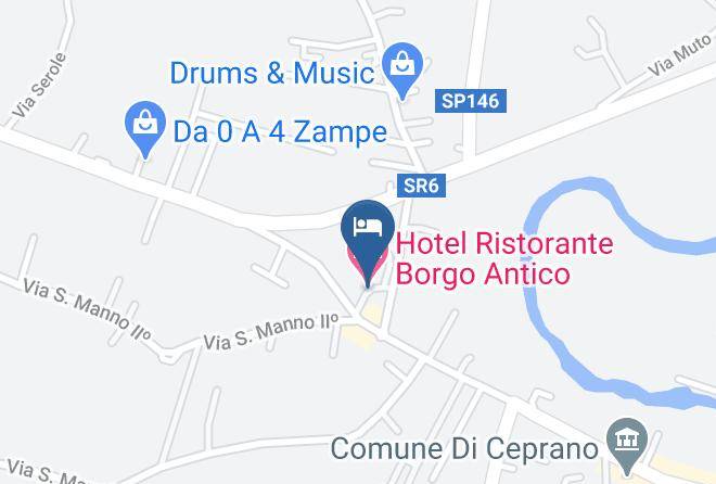 Frosinone - Hotel Ristorante Borgo Antico Maps
