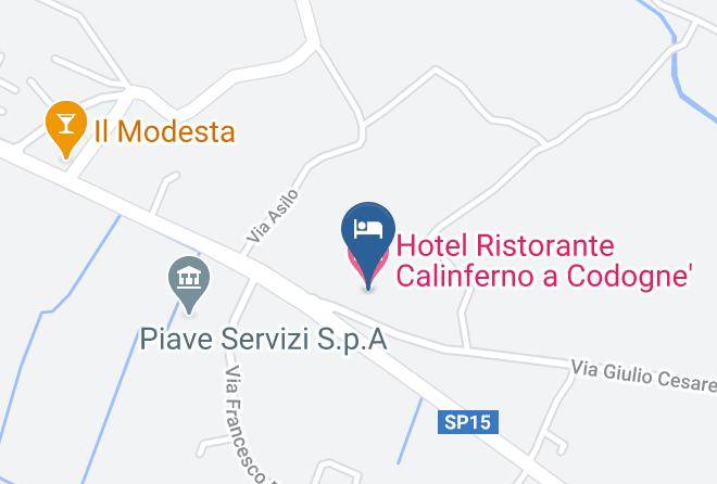 Treviso - Hotel Ristorante Calinferno A Codogne' Maps