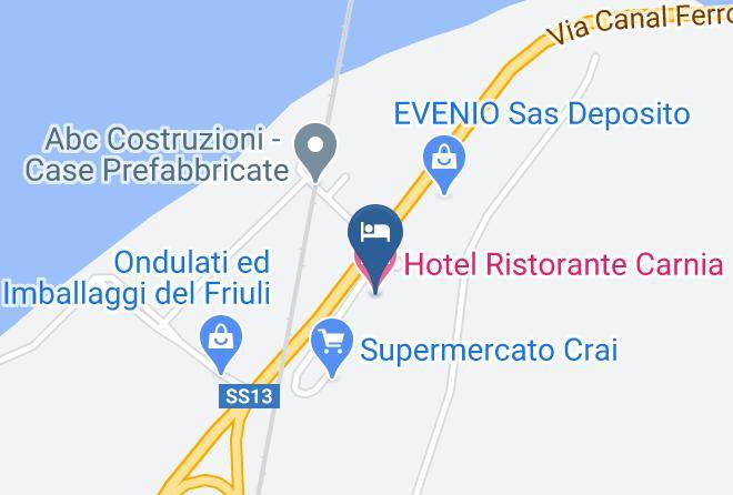 Udine - Hotel Ristorante Carnia Maps