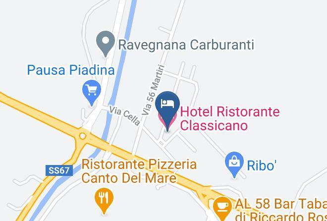 Hotel Ristorante Classicano Map