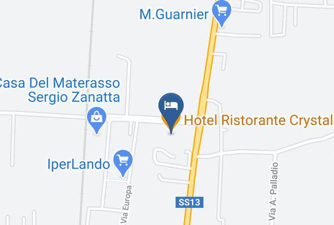 Treviso - Hotel Ristorante Crystal Maps