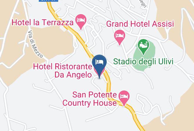 Perugia - Hotel Ristorante Da Angelo Maps