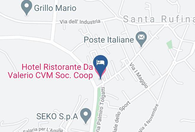 Rieti - Hotel Ristorante Da Valerio Cvm Soc Coop Maps