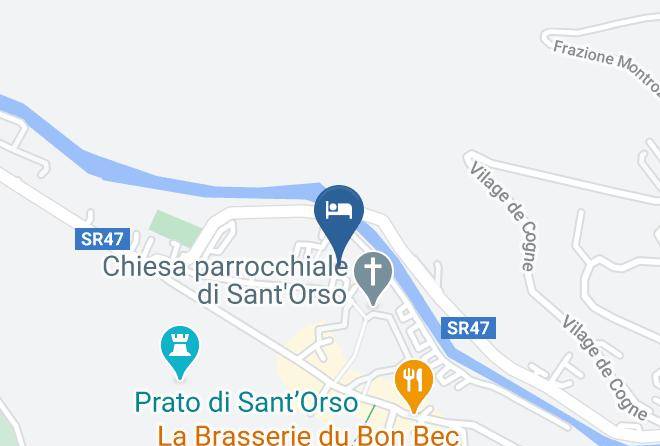 Aosta - Hotel Ristorante De La Tor Maps