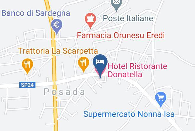 Nuoro - Hotel Ristorante Donatella Maps