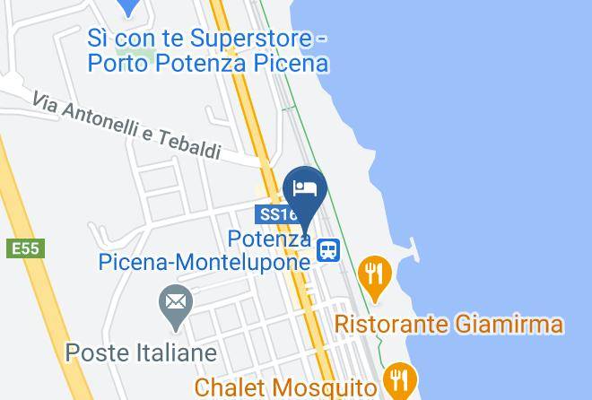 Macerata - Hotel Ristorante Gallo Maps
