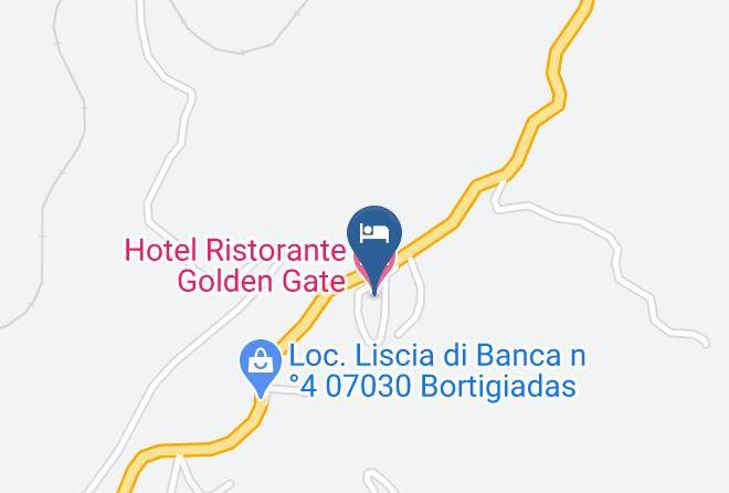 Sassari - Hotel Ristorante Golden Gate Maps