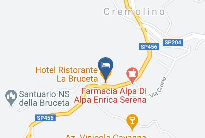 Alessandria - Hotel Ristorante La Bruceta Maps
