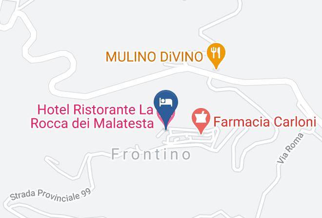 Pesaro And Urbino - Hotel Ristorante La Rocca Dei Malatesta Maps