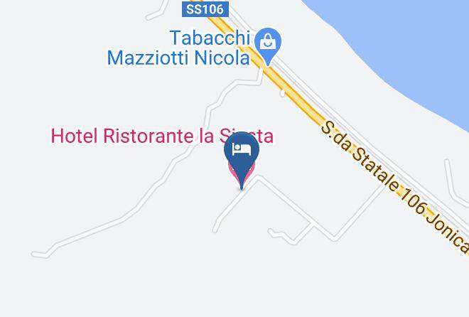 Cosenza - Hotel Ristorante La Siesta Maps