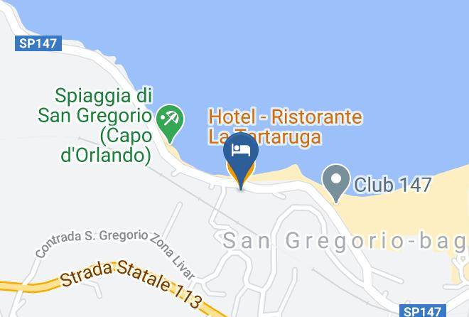 Messina - Hotel Ristorante La Tartaruga Maps