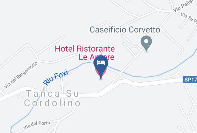 Province Of South Sardinia - Hotel Ristorante Le Anfore Maps