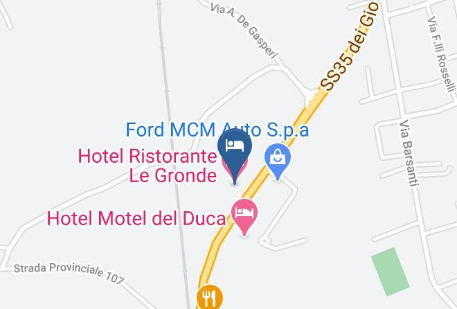 Pavia - Hotel Ristorante Le Gronde Maps