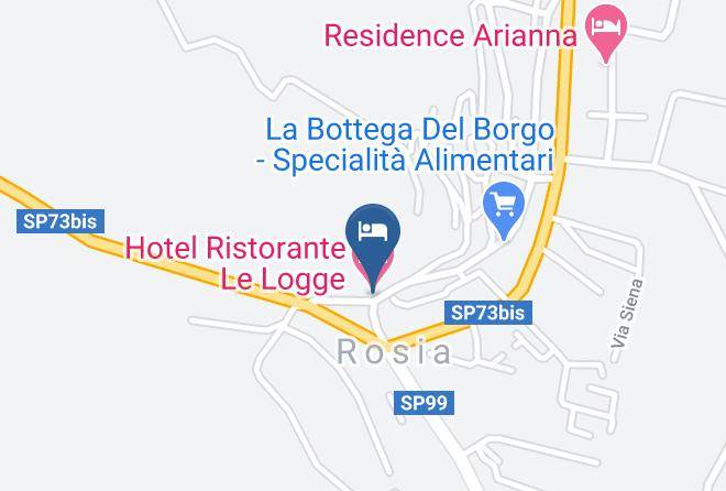 Siena - Hotel Ristorante Le Logge Maps