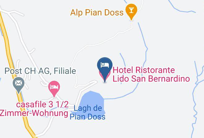 Moesa - Hotel Ristorante Lido San Bernardino Maps