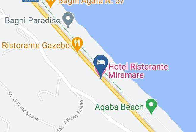 Pesaro And Urbino - Hotel Ristorante Miramare Maps