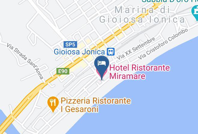 Reggio Di Calabria - Hotel Ristorante Miramare Maps