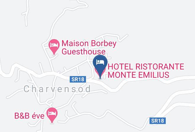 Aosta - Hotel Ristorante Monte Emilius Maps