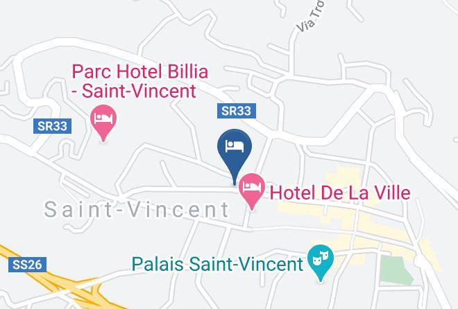 Aosta - Hotel Ristorante Olympic Maps
