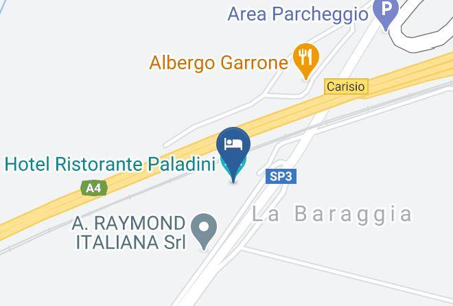 Vercelli - Hotel Ristorante Paladini Maps
