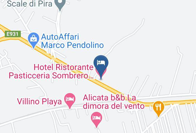 Agrigento - Hotel Ristorante Pasticceria Sombrero Licata Maps