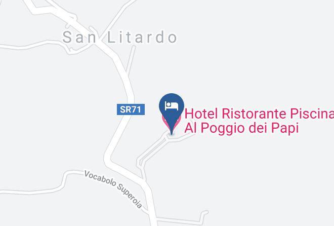 Perugia - Hotel Ristorante Piscina Al Poggio Dei Papi Maps