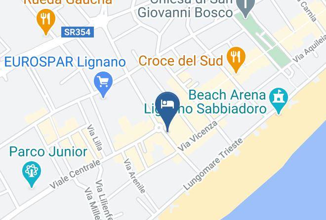 Udine - Hotel Ristorante Pizzeria Corallo Maps