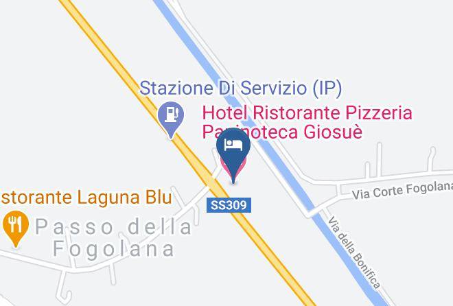 Padua - Hotel Ristorante Pizzeria Paninoteca Giosue Maps
